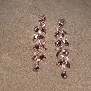 Windsor Rose Gold Teardrop Earrings